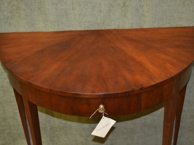 Round console table in veneered walnut wood with 4 legs ART CON 28 - foto 2