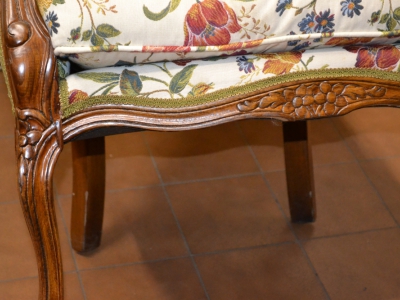 Poltrona modello " Bergere" curva in legno di acero massello  ART POL 02 - foto 4