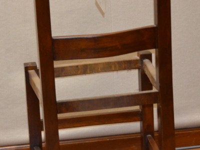 Sedia modello " Pesante" lavorata artigianalmente con traversi dello schienale con legno incavato ART SED 30 - foto 2