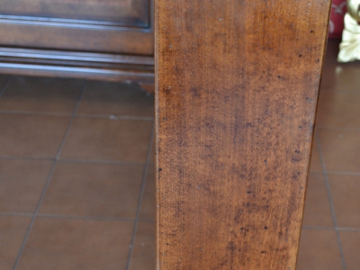 Tavolo rettangolare modello " Fratino" in legno di noce antico massello  con gamba quadrata ART TAV RET 16 - foto 3