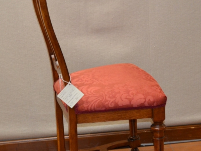 Chair model "Liberty" in solid beech wood with turned and grooved legs ART SED 42 - foto 1
