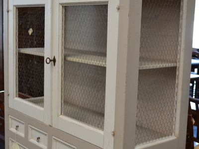 Showcase- silverware- crystal in solid maple wood with 6 drawers, 2 glass doors and 2 doors closed with onion legs ART VETR 27 - foto 1