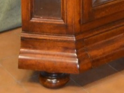 Angoliera - Vetrina ad angolo con 1 anta in vetro e cassetto sagomato in legno di acero ART ANG 06 - foto 3