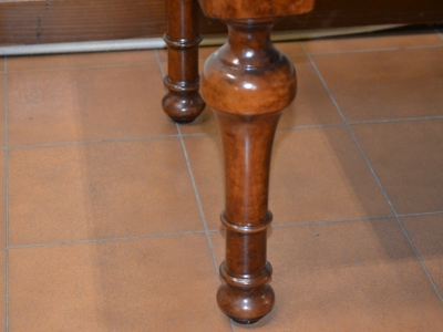 Tavolino rettangolare da salotto in legno di noce con gambe tornite ART T. 54 - foto 1